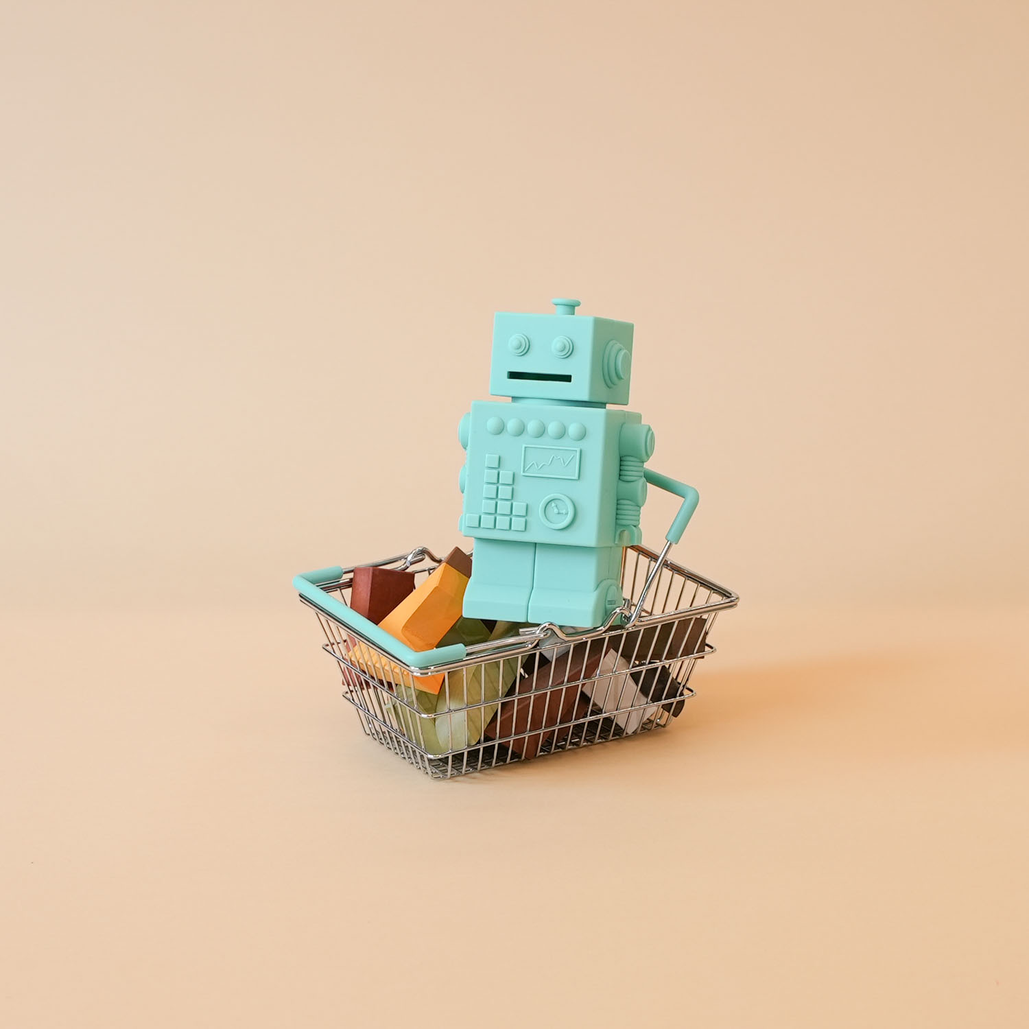 Bot in a shopping box