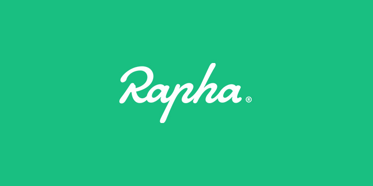 Rapha logo on green
