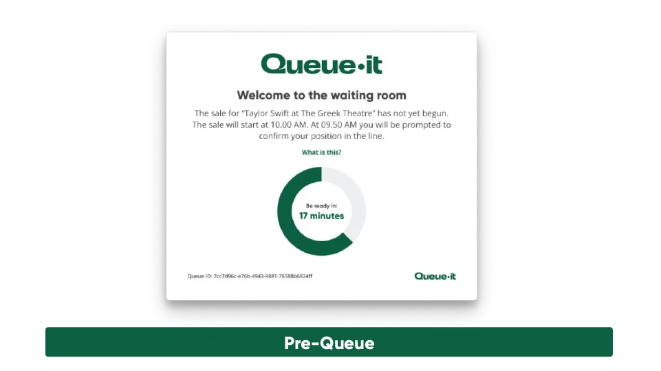 Queue-it Hype Event Protection pre-queue page