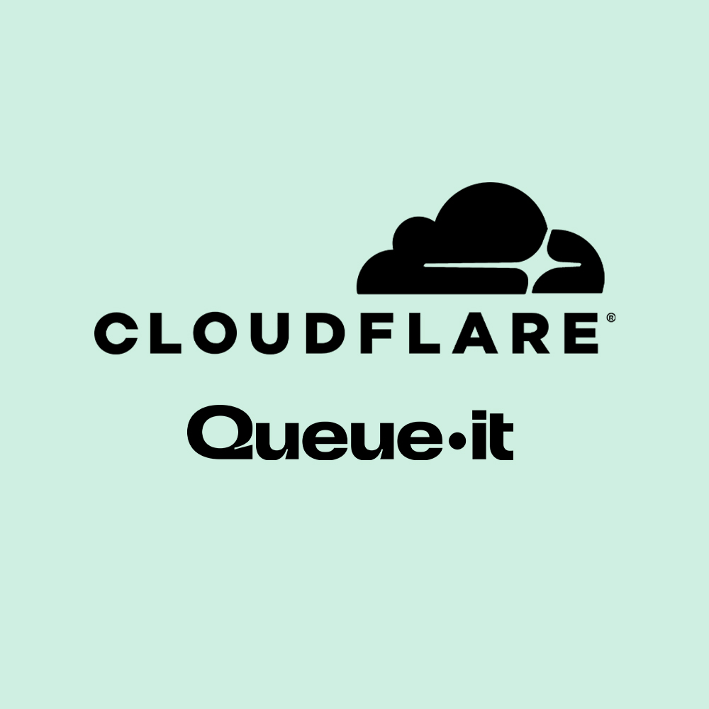 Cloudflare & Queue-it logos