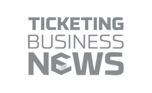ticketing business news logo grayscale