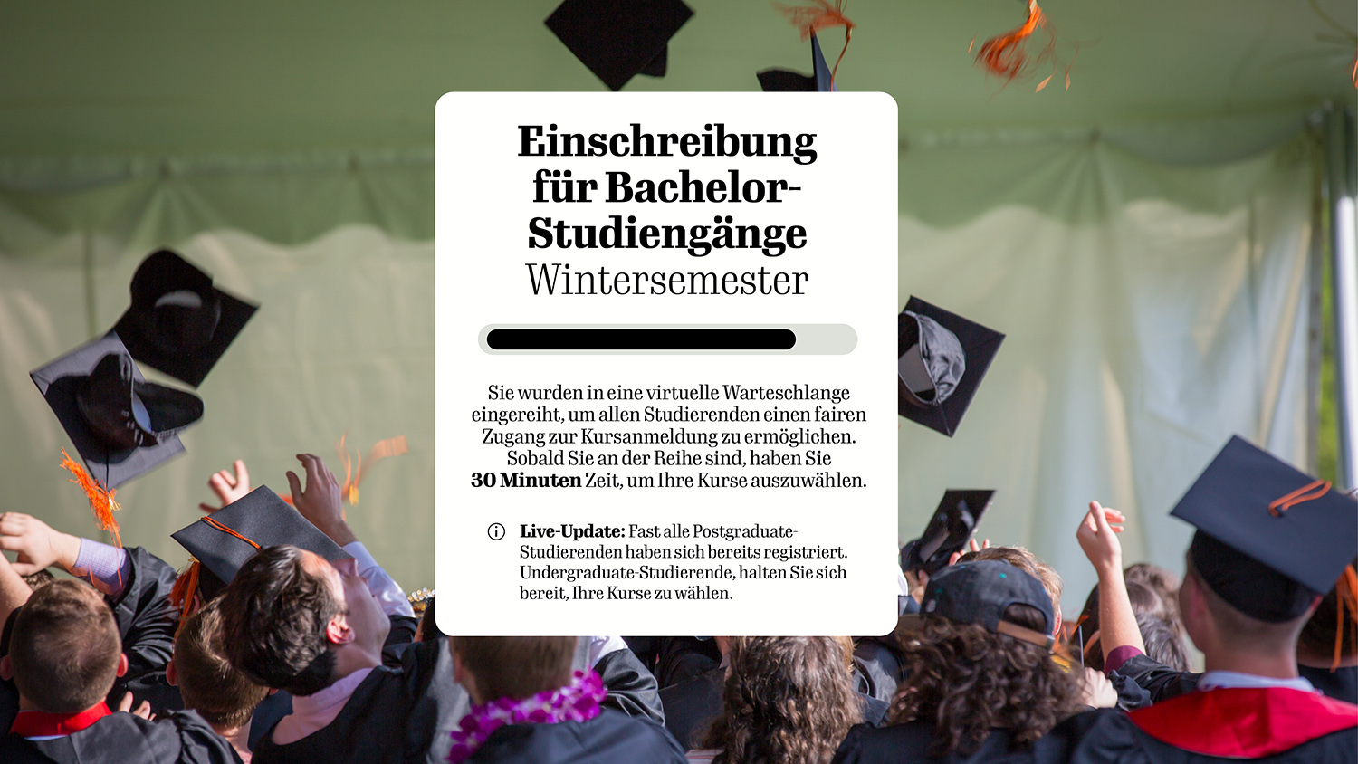 Kursregistrierungen an Universitäten