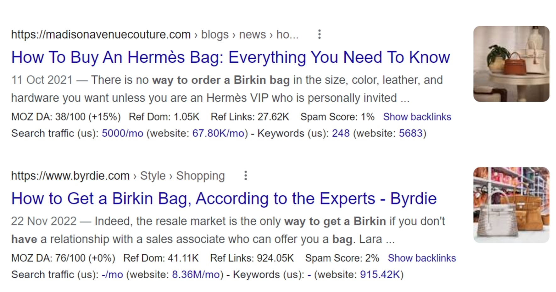 Hermès’ Birkin bag buying guide articles