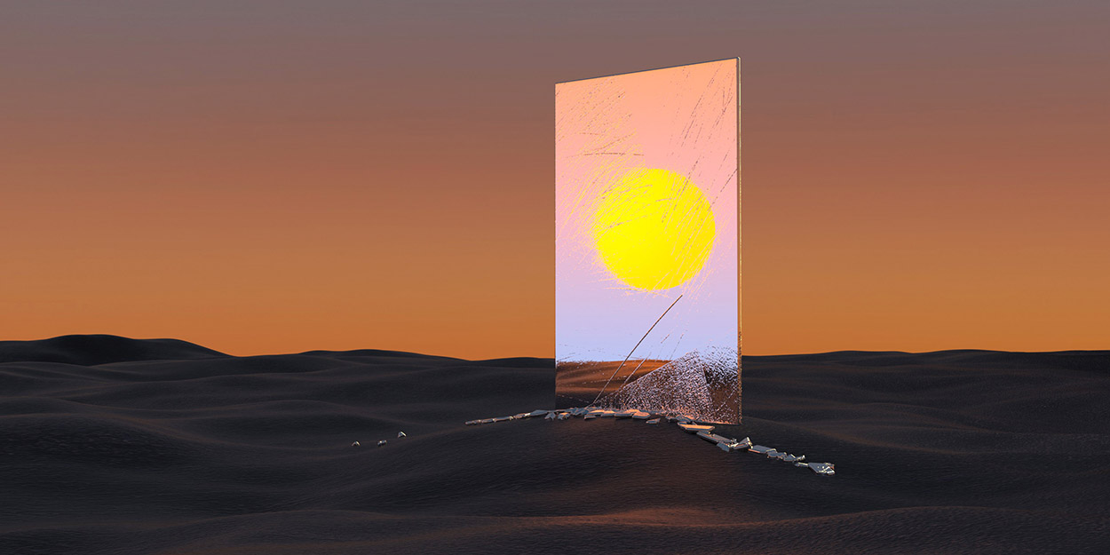 Digital art in desert NFT drop