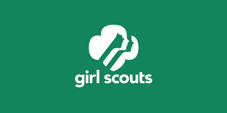 Girl Scouts logo on green background