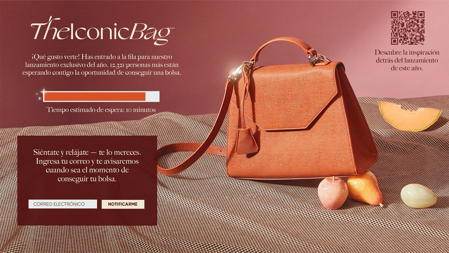 Luxury bag waiting room