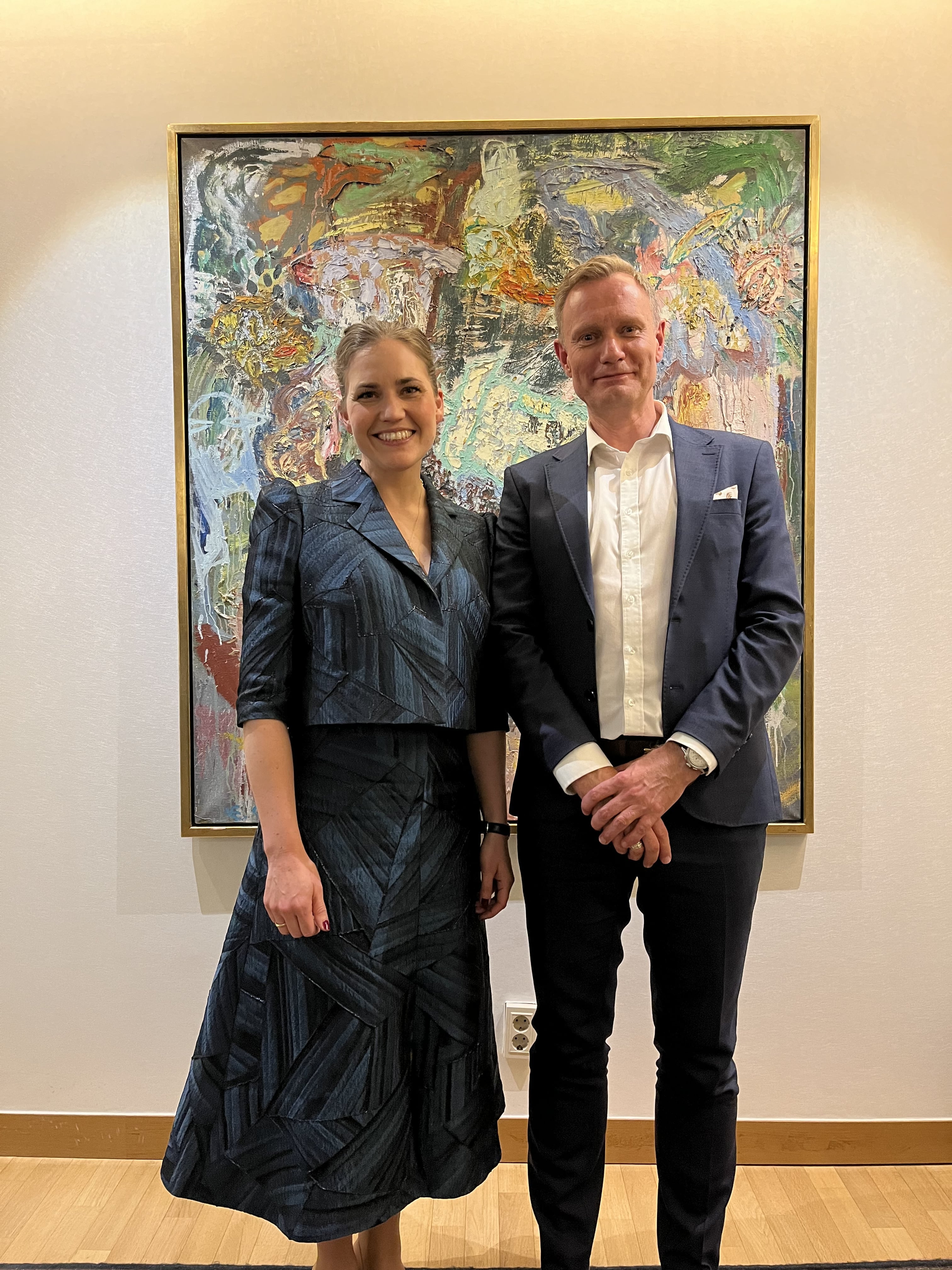 Marrie Bjerre with Jesper Essendrop