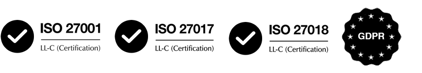 ISO certifications and GDPR compliant