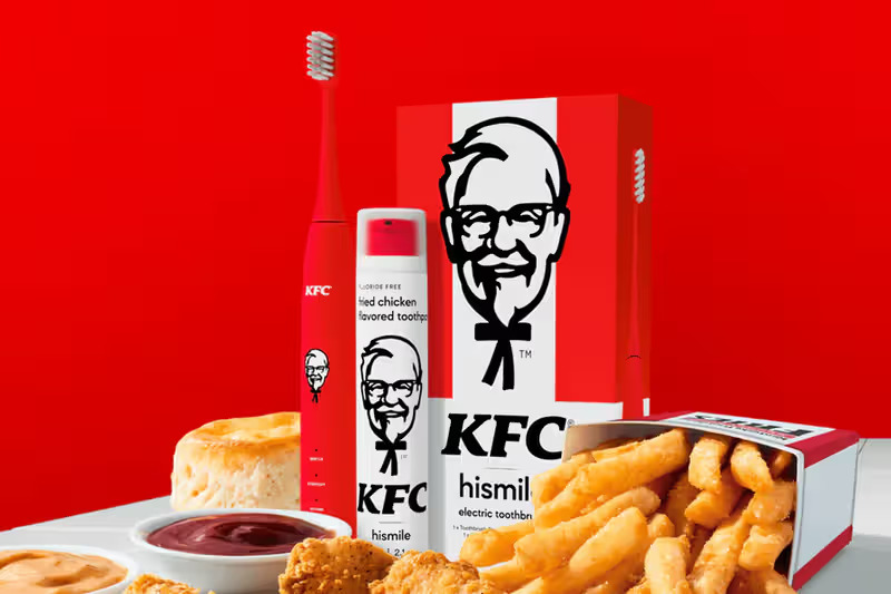 KFC x Hismile fried chicken toothpaste