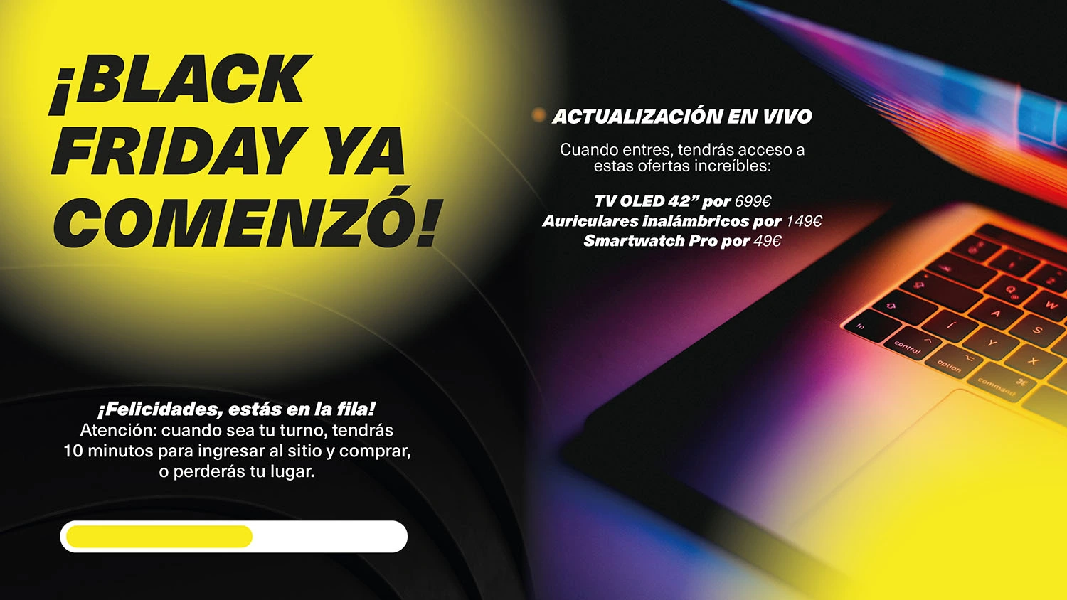 Ejemplo de fila virtual electrónica