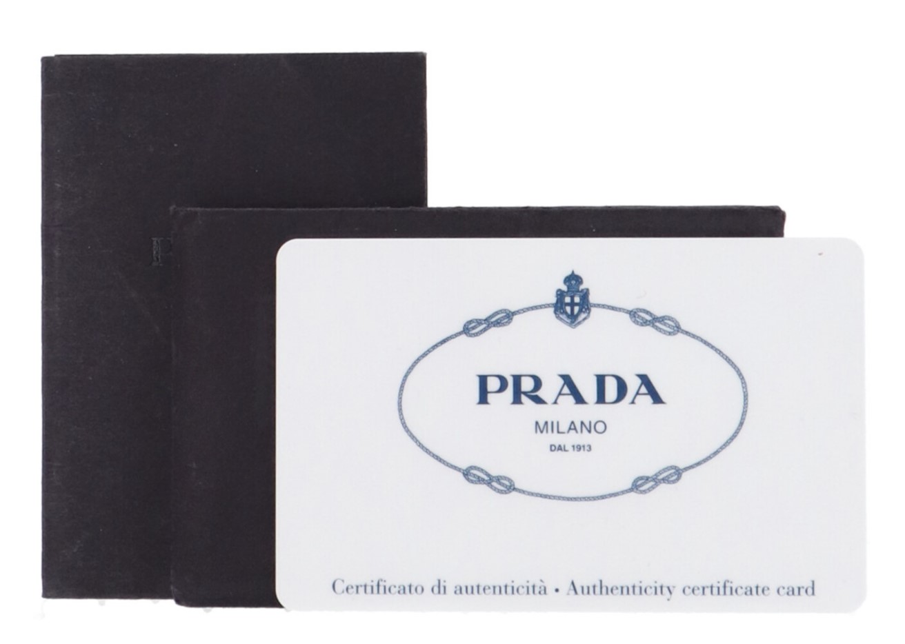 Prada certificate of authenticity